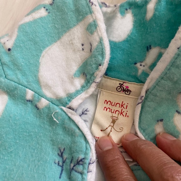 Munki Munki Long Sleeve Polar Bear PJ Top Sz XS - Picture 4 of 9